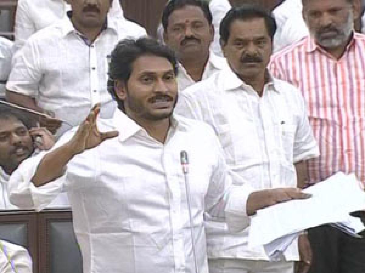 YS Jagan stages a walk-out of Assembly over drought conditions